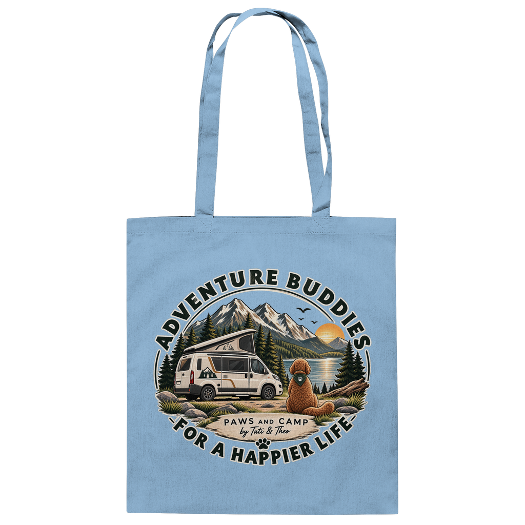 Paws & Camp – Adventure Buddies - Baumwolltasche