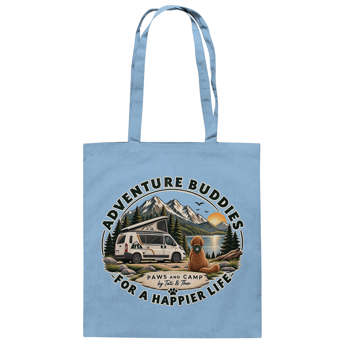 Paws & Camp – Adventure Buddies - Baumwolltasche