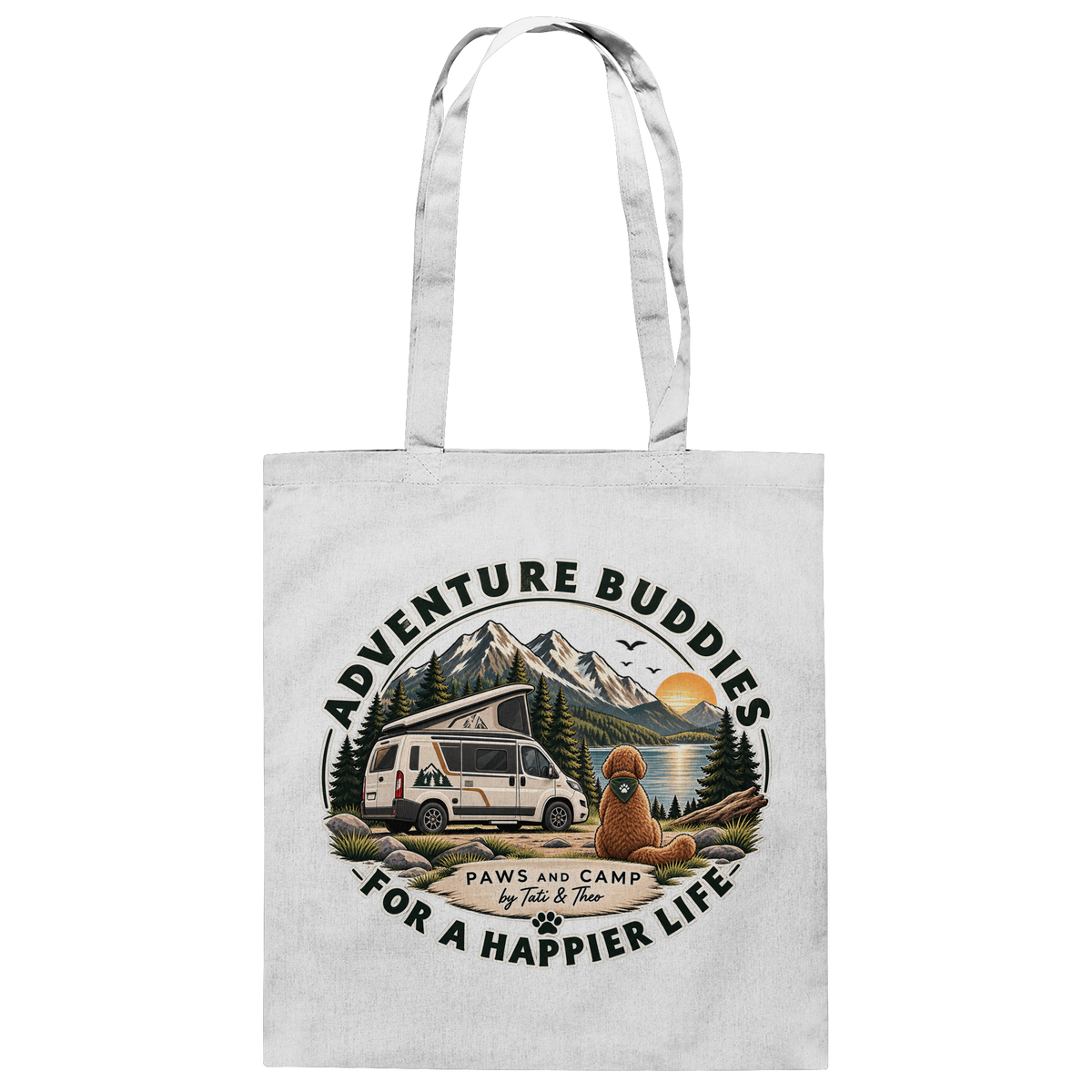 Paws & Camp – Adventure Buddies - Baumwolltasche