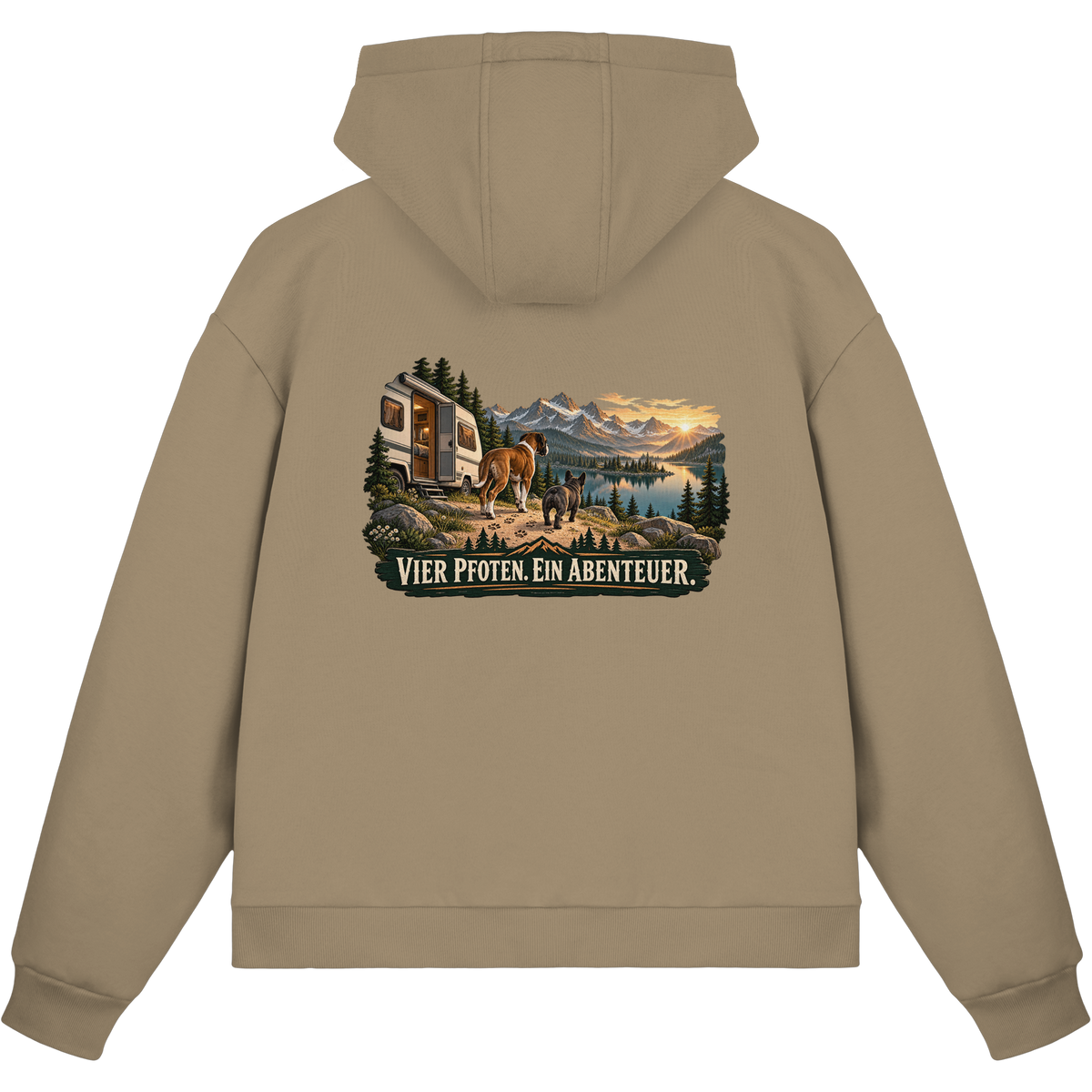 Vier Pfoten. Ein Abenteuer. - Fluffy Boxcut Zipper