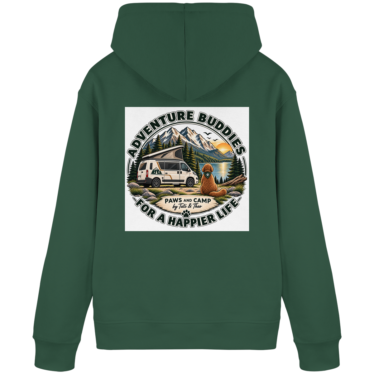 Paws & Camp – Adventure Buddies - Organic Basic Hoodie