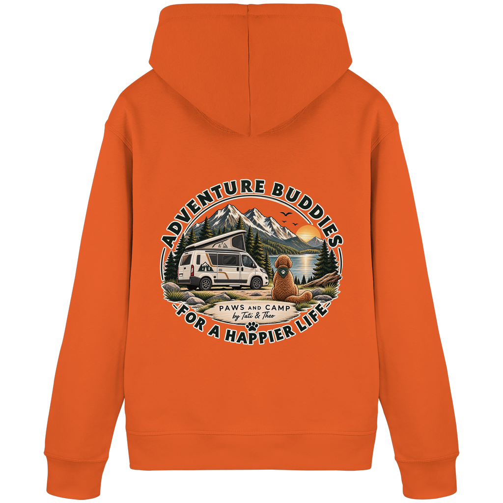 Paws & Camp Hoodie – Adventure Buddies - Organic Basic Hoodie