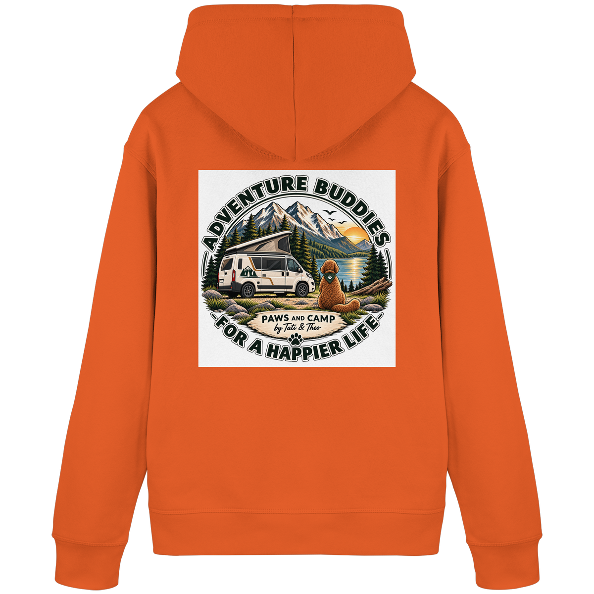 Paws & Camp – Adventure Buddies - Organic Basic Hoodie