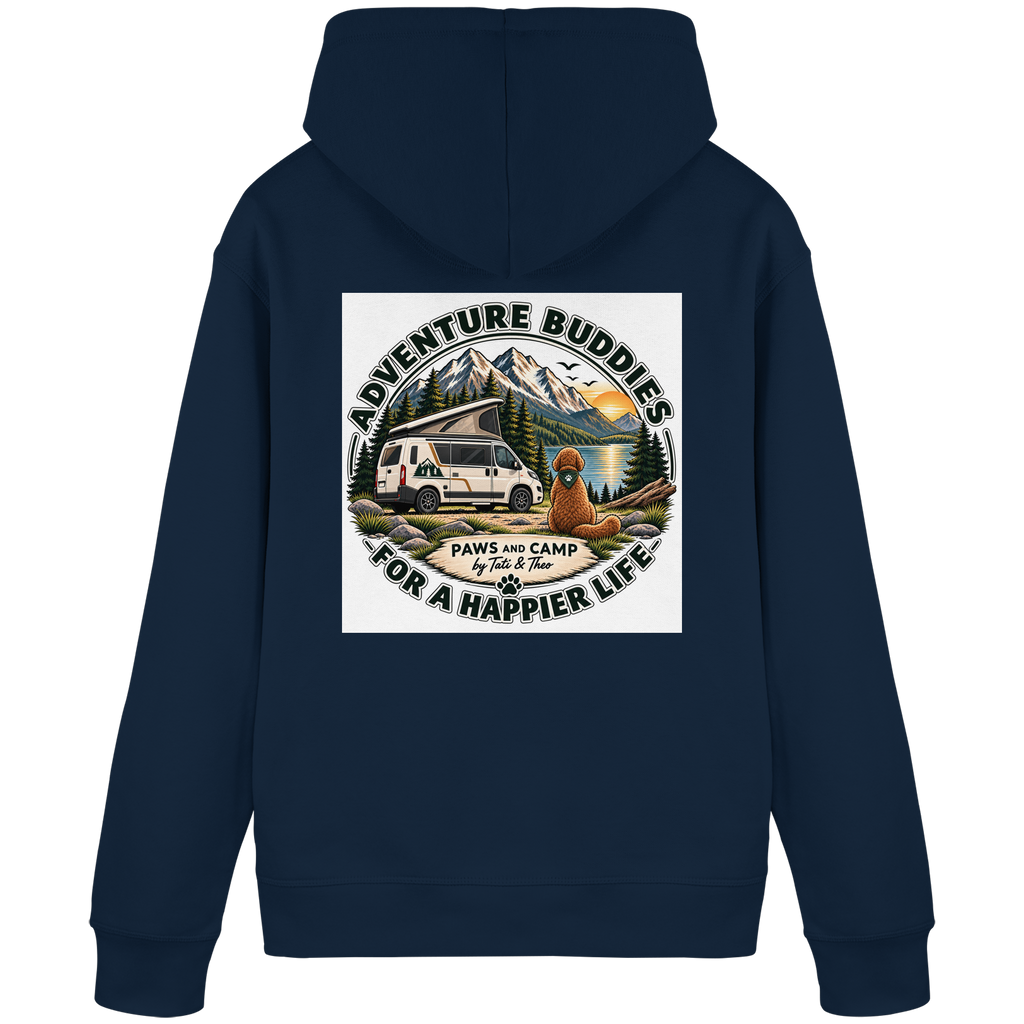 Paws & Camp – Adventure Buddies - Organic Basic Hoodie