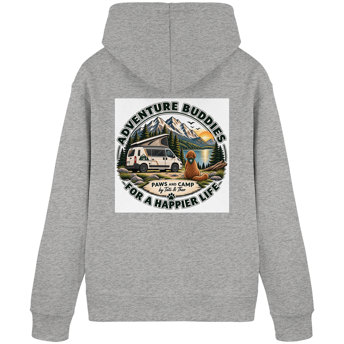 Paws & Camp – Adventure Buddies - Organic Basic Hoodie