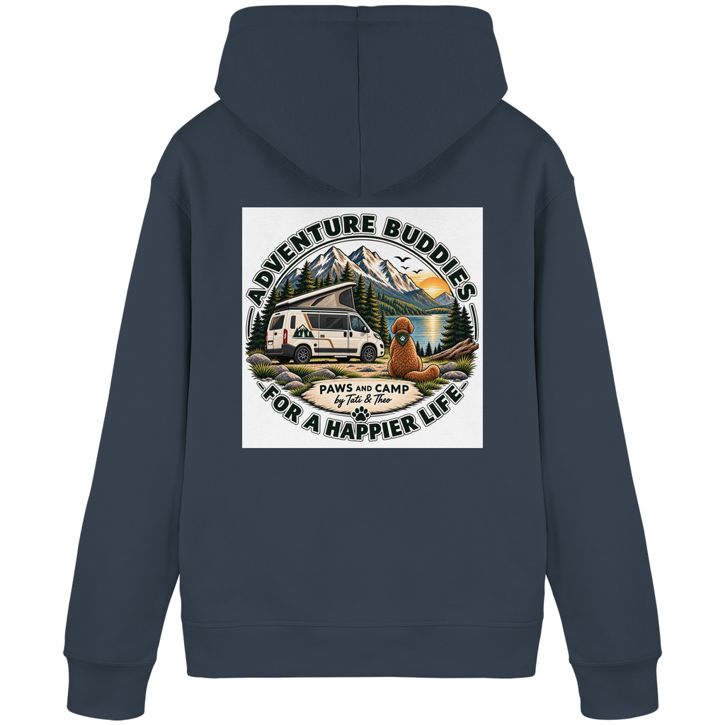 Paws & Camp – Adventure Buddies - Organic Basic Hoodie