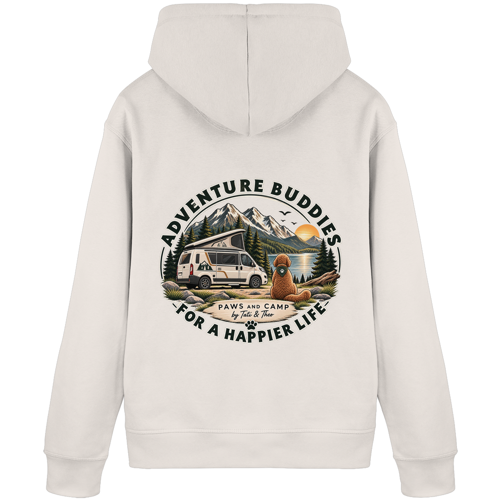 Paws & Camp Hoodie – Adventure Buddies - Organic Basic Hoodie