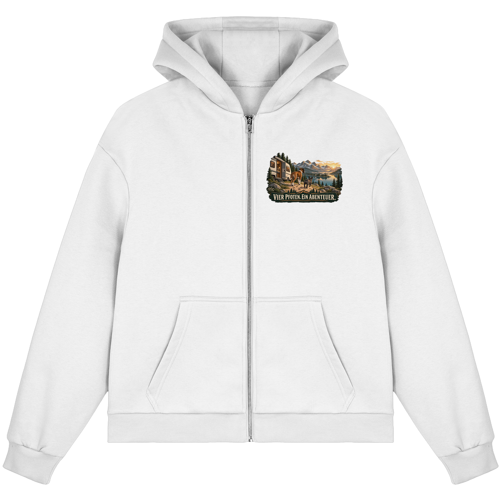 Vier Pfoten. Ein Abenteuer. - Fluffy Boxcut Zipper