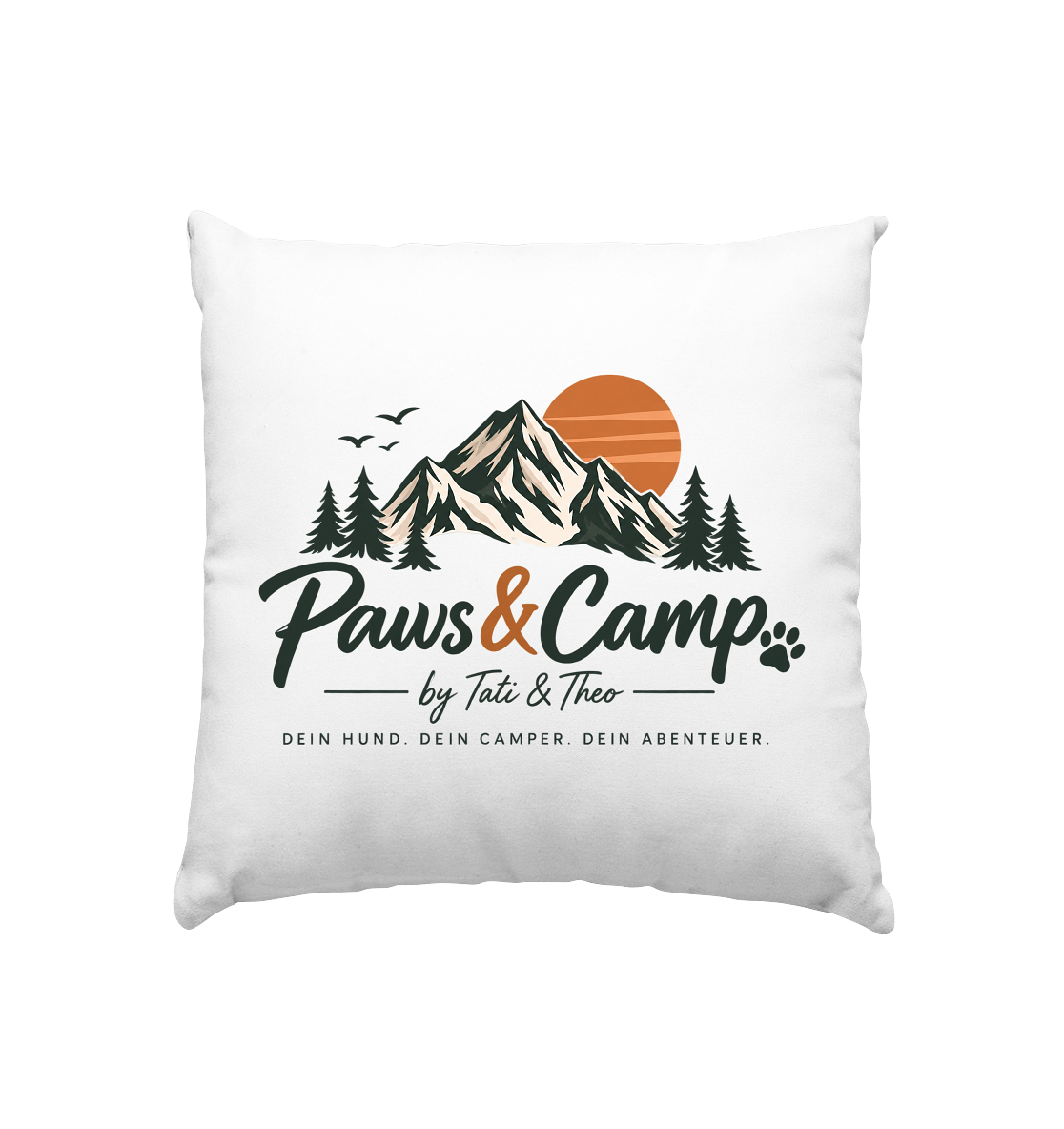 Paws & Camp – Adventure Buddies - Kissen 40x40cm