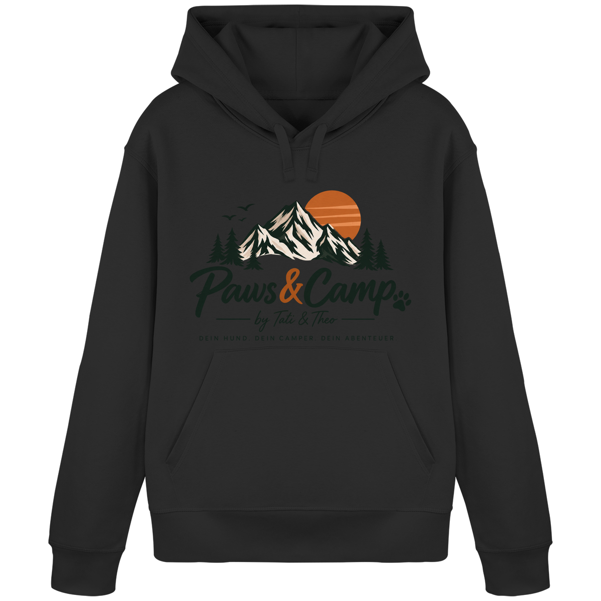 Paws & Camp Hoodie – Adventure Buddies - Organic Basic Hoodie