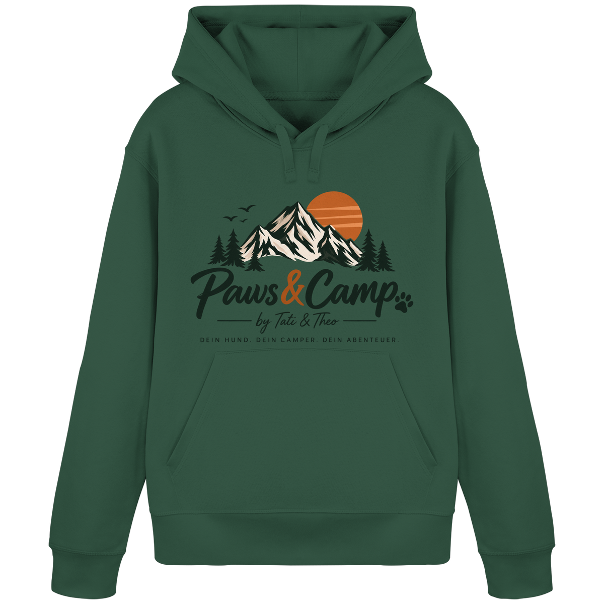 Paws & Camp Hoodie – Adventure Buddies - Organic Basic Hoodie