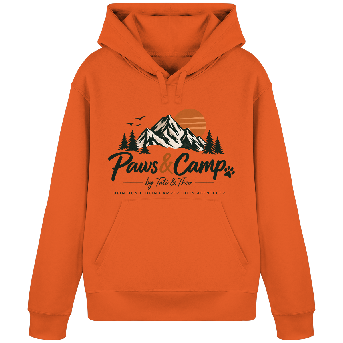 Paws & Camp Hoodie – Adventure Buddies - Organic Basic Hoodie