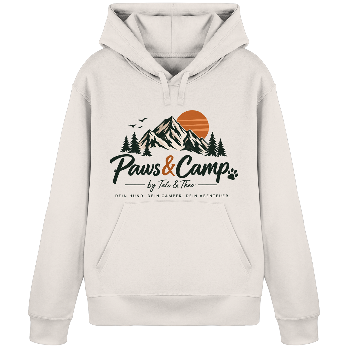 Paws & Camp Hoodie – Adventure Buddies - Organic Basic Hoodie