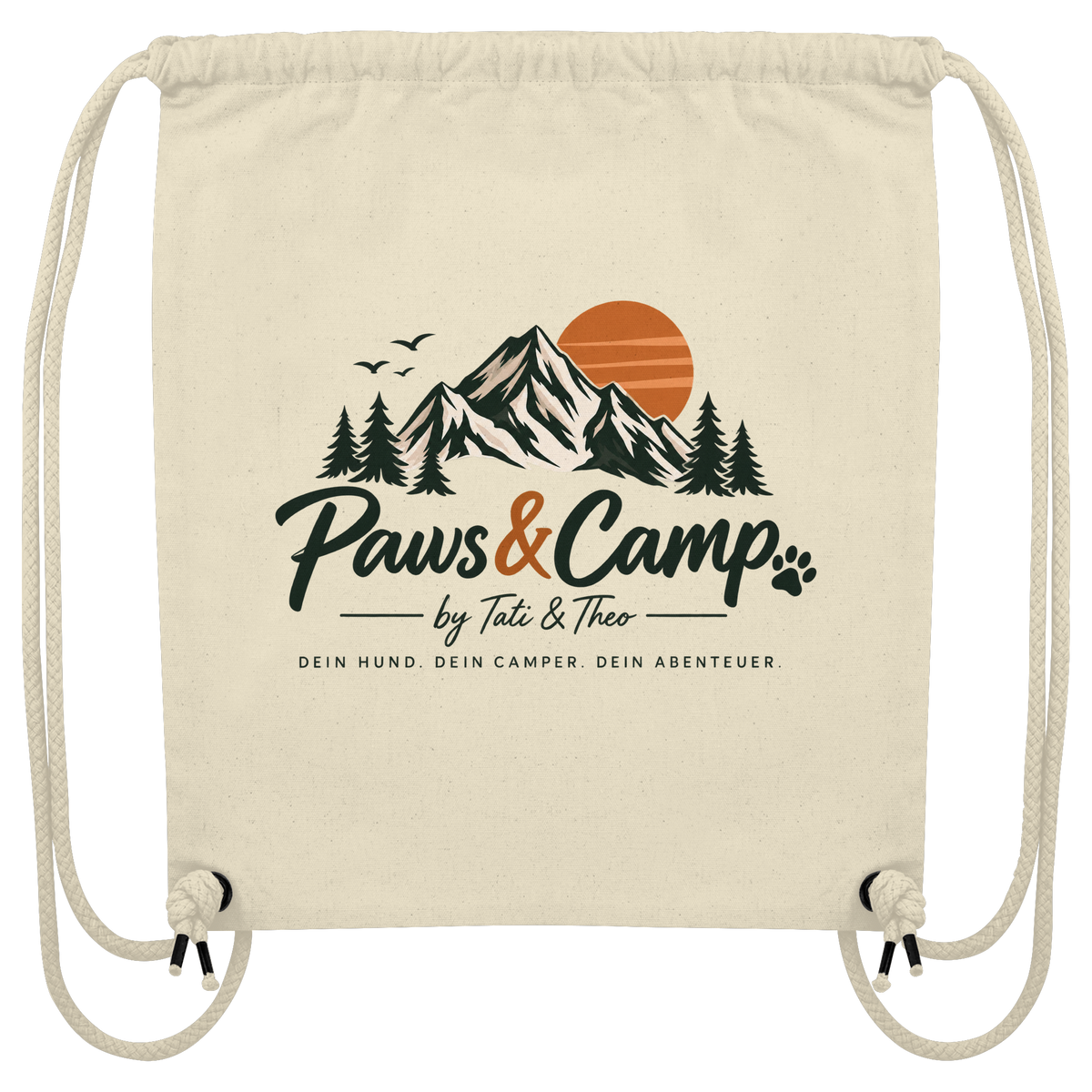 Paws & Camp – Adventure Buddies - Organic Gym-Bag, Tasche
