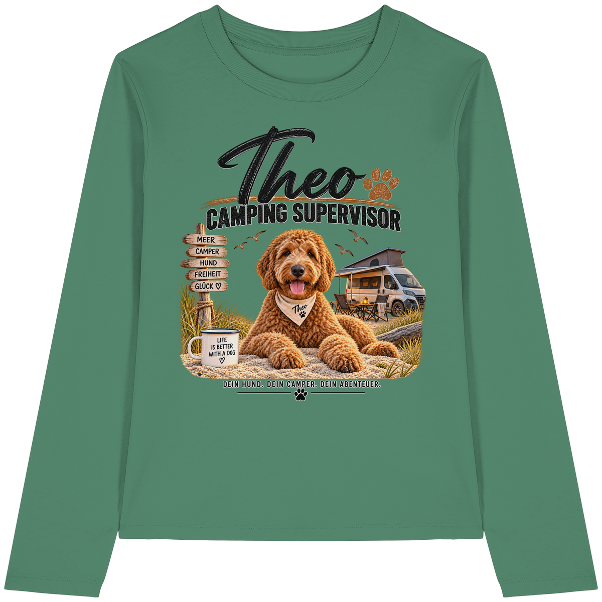 Camping Supervisor - Womens Organic Longsleeve T-Shirt